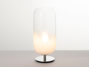 Светодиодная настольная лампа из дутого стекла