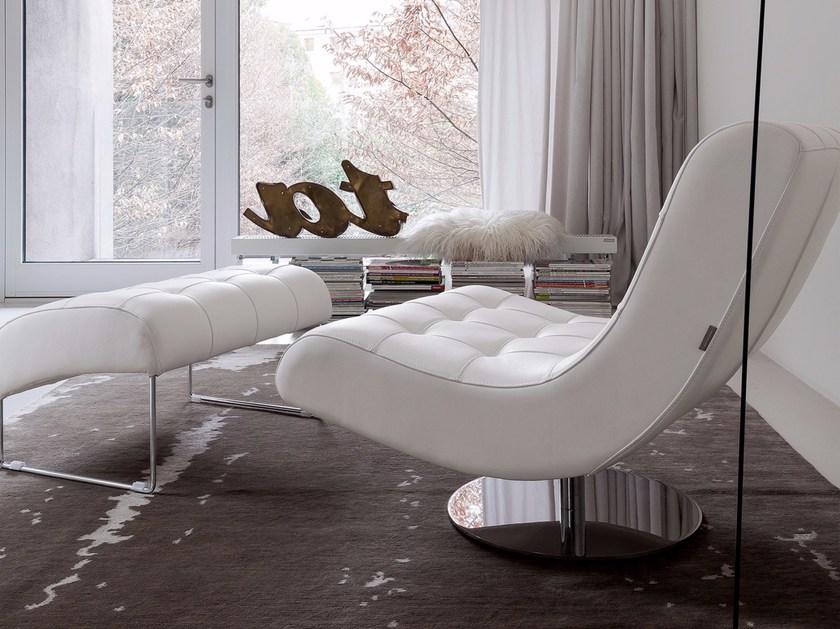 Dall'Agnese Стеганое кожаное кресло с подставкой для ног sun-id-1409643 - Вид №5