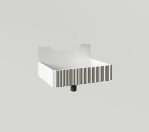 com_EXLAVFRIEZE2L Подвесная раковина настенная прямоугольная Ex.T Frieze белая