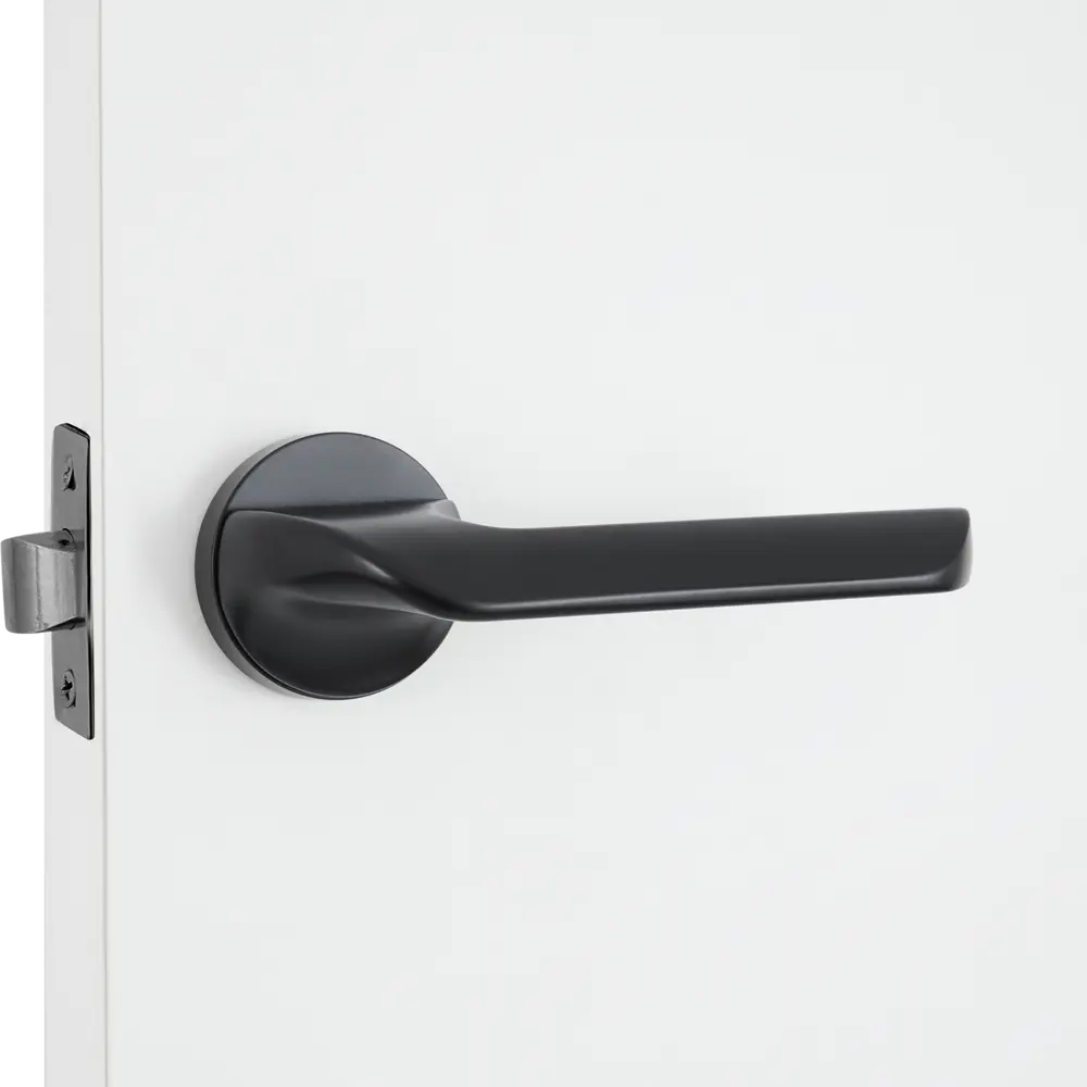 Дверные ручки 133 BL, комплект, цвет черный Santreyd STLM-2137735 - Вид №4