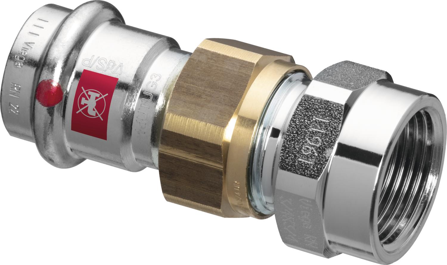 Viega Соединительный элемент резьбовой разъемный Prestabo 1162 (643454) 643 454