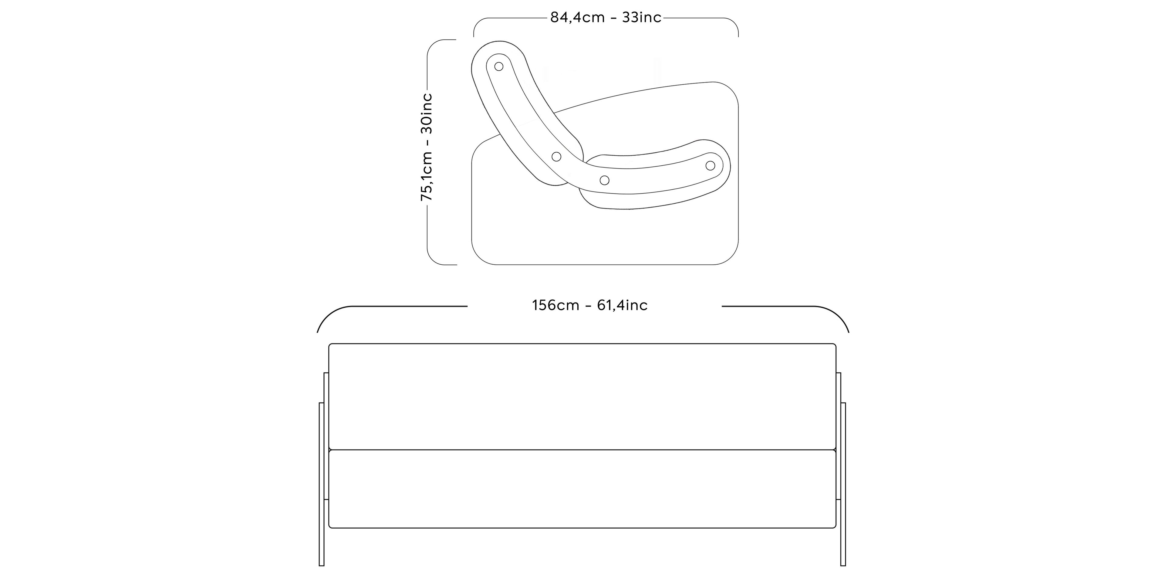 2-местный линейный диван KUUMO MW03 ARCH-00025825 - Вид №2