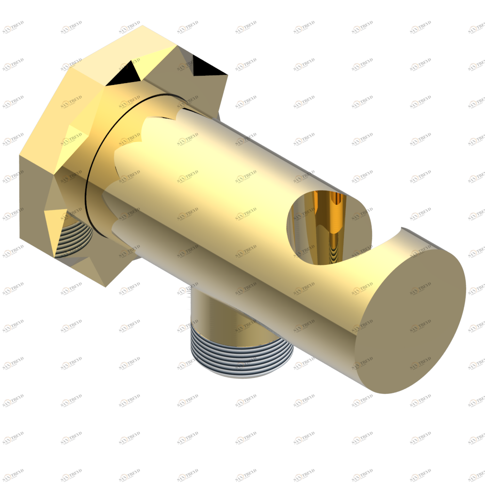 U2M-53L Вывод встраиваемый в стену с крючком Thg-paris Nihal metal Золото U2M-53L CAT.F