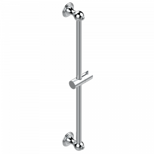 A9C-258 Штанга для душа 60 cм Thg-paris Jaipur c чёрным ониксом Хром