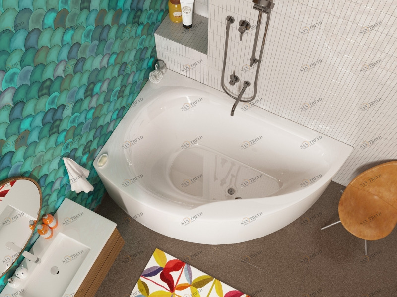 Акриловая ванна ALPEN Dallas 160 L AVB0012