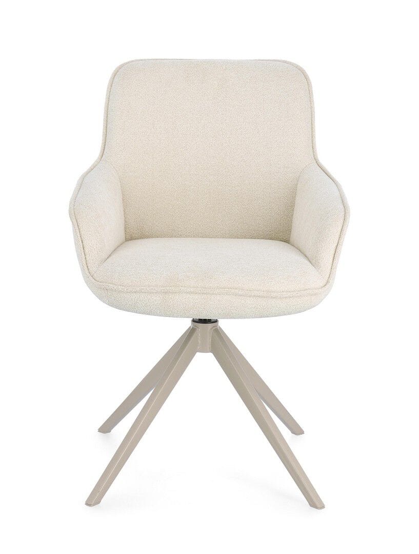 Тканевый поворотный стул с подлокотниками BIZZOTTO MATILDA ARCH-00004063 - Вид №10