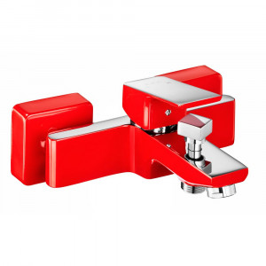 103302469  Смеситель для ванны Tiera - Красный-Хром