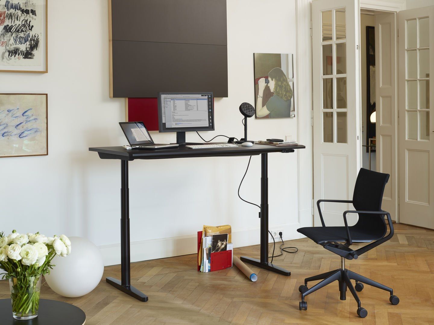 Регулируемый по высоте стол с электрическим движением VITRA Tyde 2 ARCH-00045440 - Вид №14