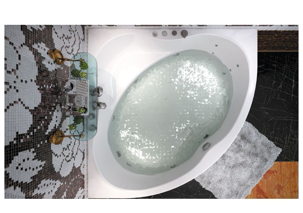 Акриловая ванна Aquanet Palau 140x140 (каркас + смеситель Grohe BauEdge 2511700A) 002040210015629700240613 - Вид №6