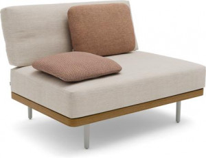 Большое среднее сиденье кремень teak Manutti Flex