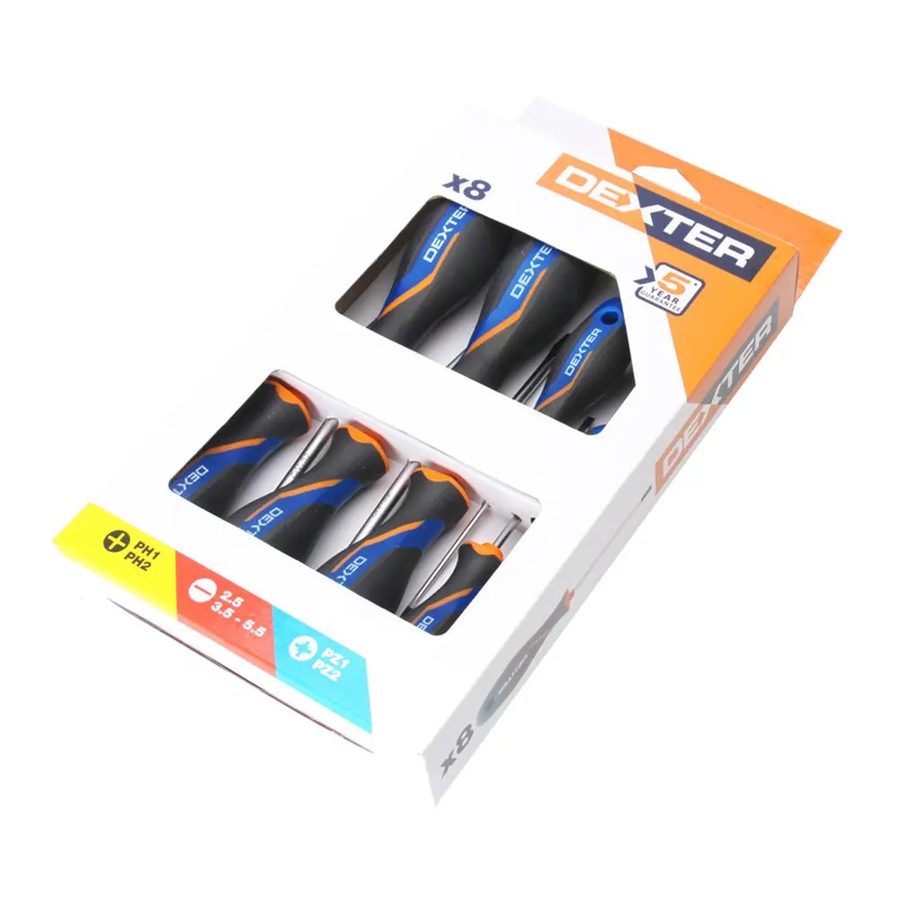 Набор отверток Dexter 8 предметов с разными насадками 18147641 STLM-0845653 - Вид №14