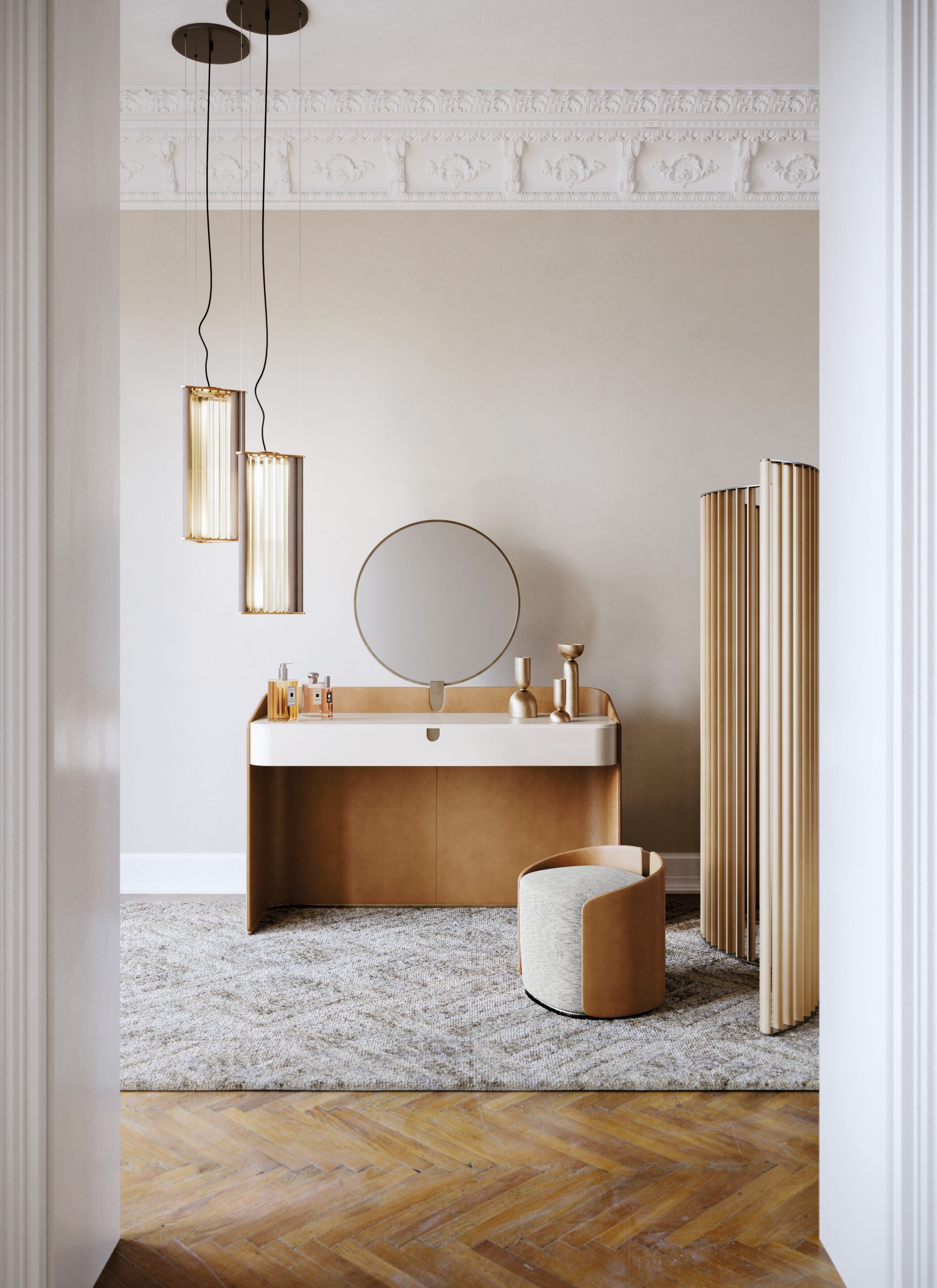 Туалетный столик с кожаным покрытием Capital Collection Люкс ARCH-00017182 - Вид №5