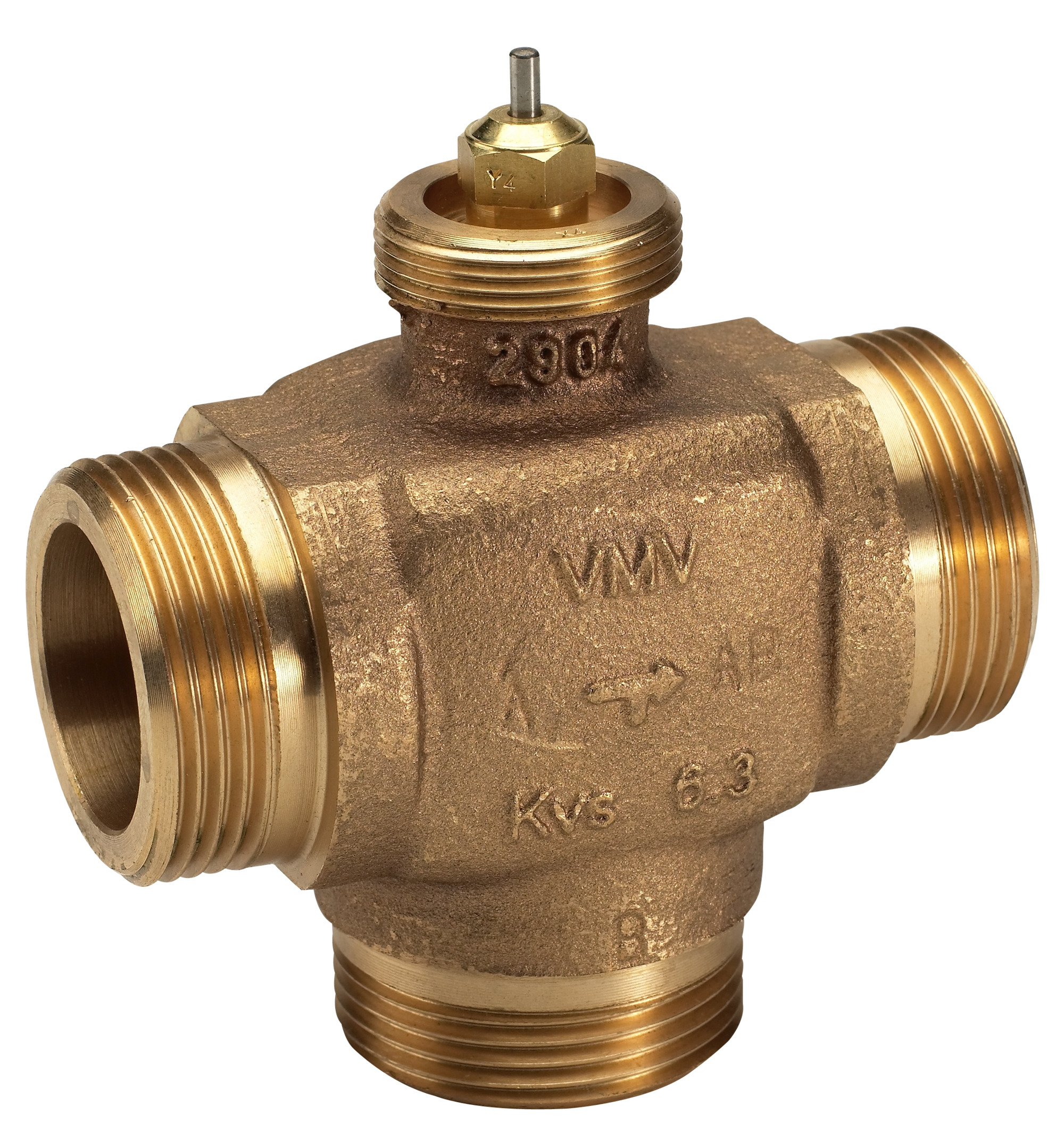Danfoss Клапан регулирующий седельный трехходовой VMV Регулирующий клапан 3-ходовой VMV Ду 25 065F0025  - Вид №9