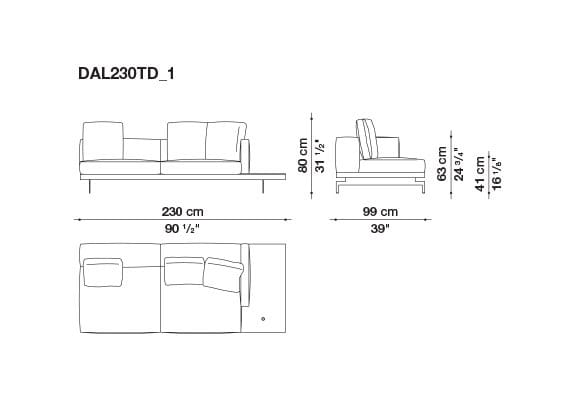 3-местный тканевый диван B&B Italia док ARCH-00033457 - Вид №6