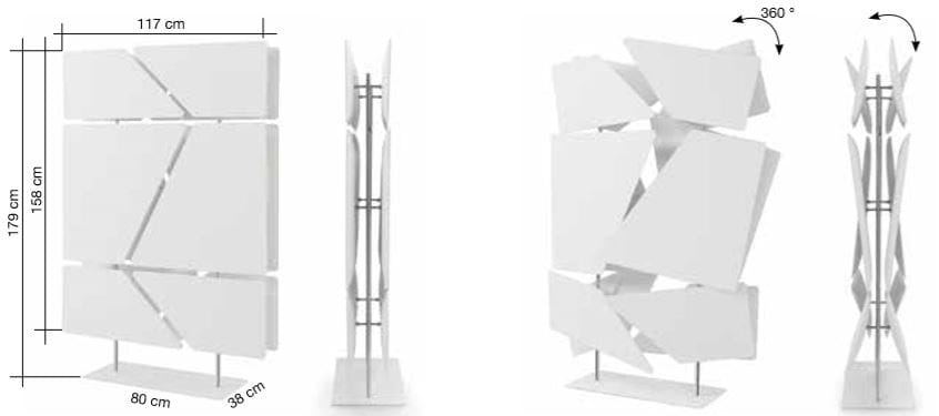 Звукопоглощающая офисная перегородка в Trevira® CS Caimi Brevetti Snowsound Technology ARCH-00122399 - Вид №1