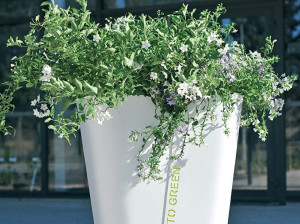 Высокая стальная плантатор Corten™