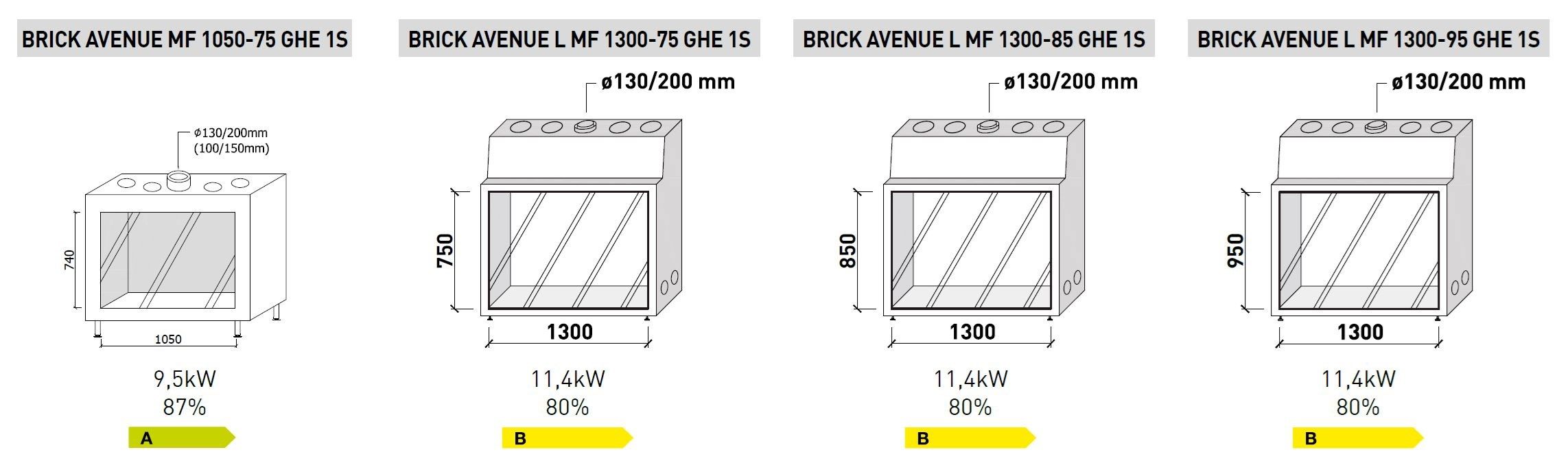 Газовый закрытый камин Metalfire проспект ARCH-00145675 - Вид №1