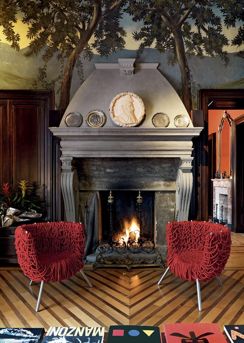 edra Стальное кресло, обитое хлопковой веревкой  Ctv010  - Вид №10