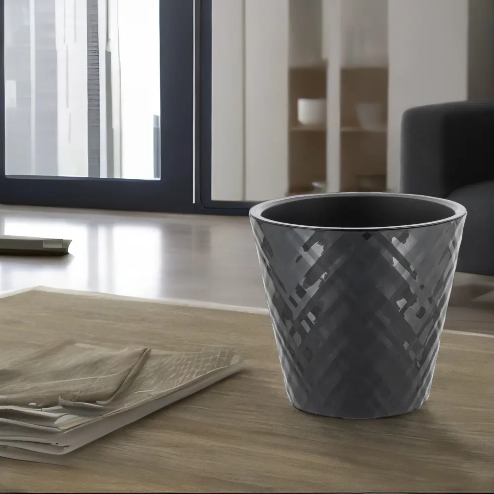 Горшок цветочный Ingreen Manhattan ø23 см h25.3 см v5 л пластик оникс STLM-2122946 - Вид №2