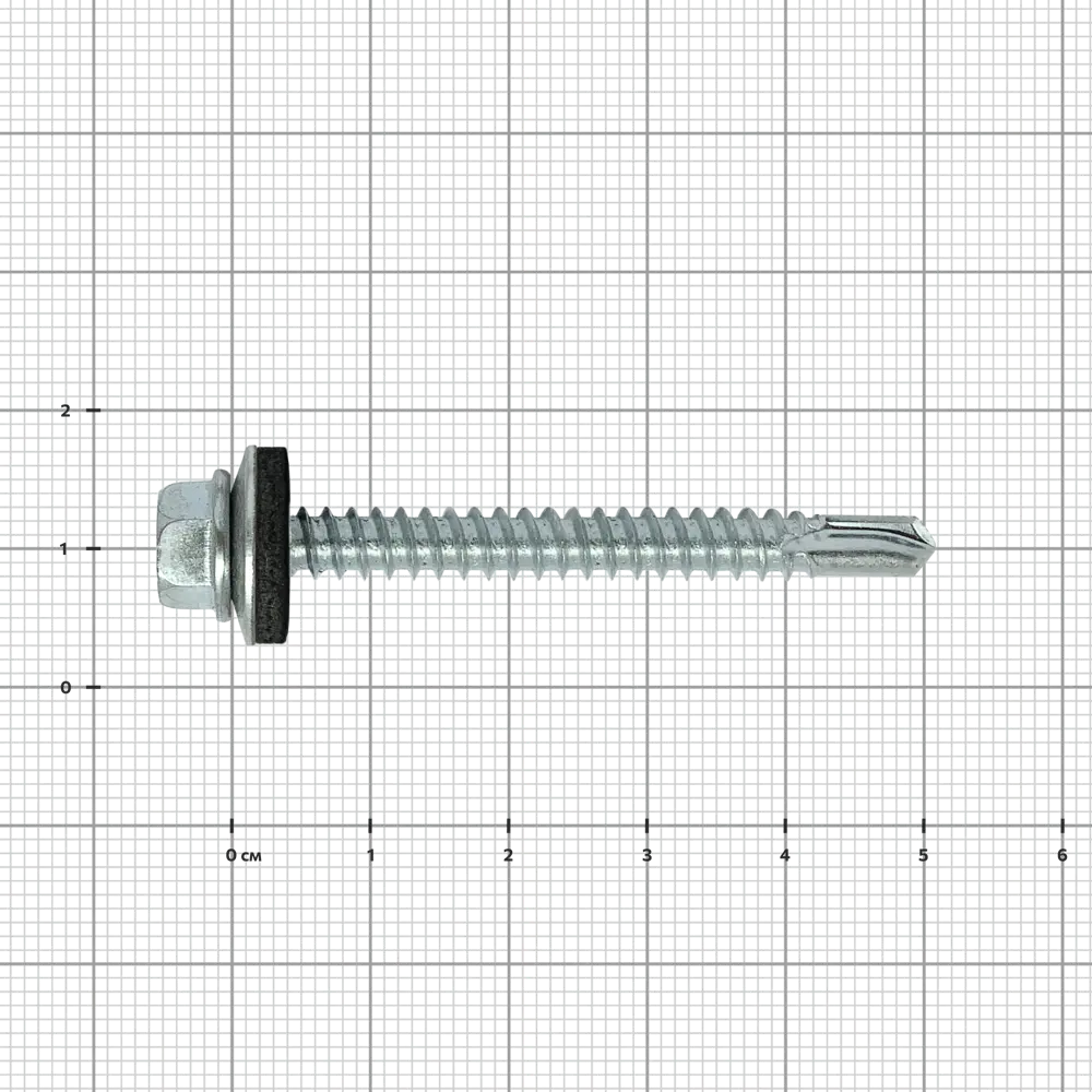 Саморезы кровельные по металлу DILWIS с пресс-шайбой 5.5x51 мм на вес STLM-2182318 - Вид №2