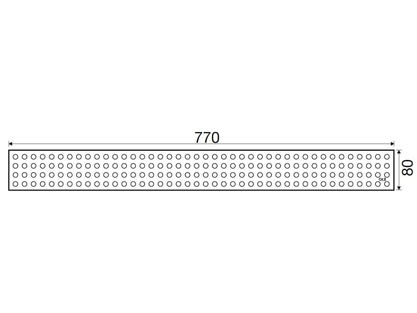 Слив для душа из матовой стали OLI Olifilo ARCH-00132895