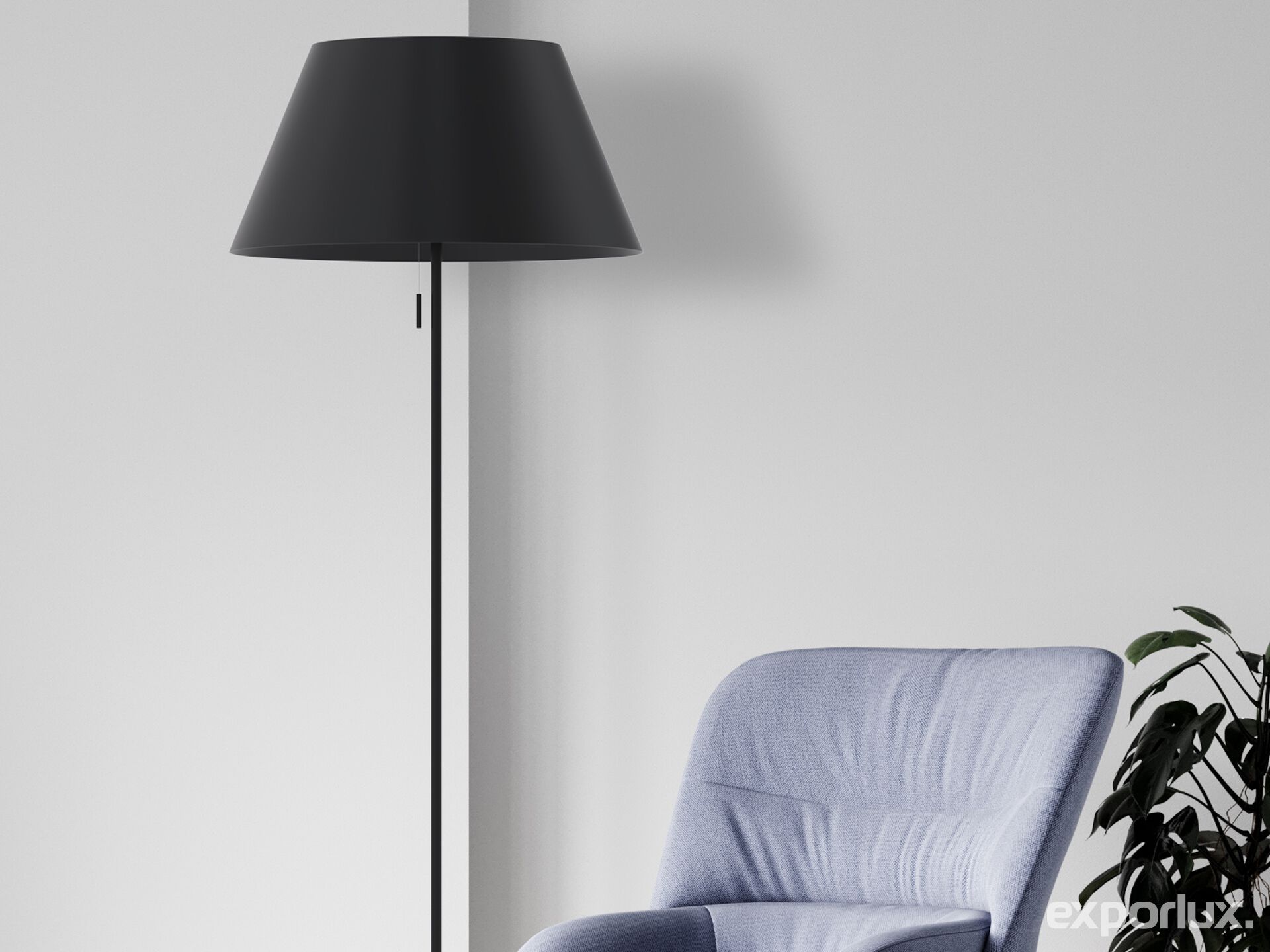 Алюминиевый торшер Exporlux EVA SA ARCH-00030563 - Вид №1