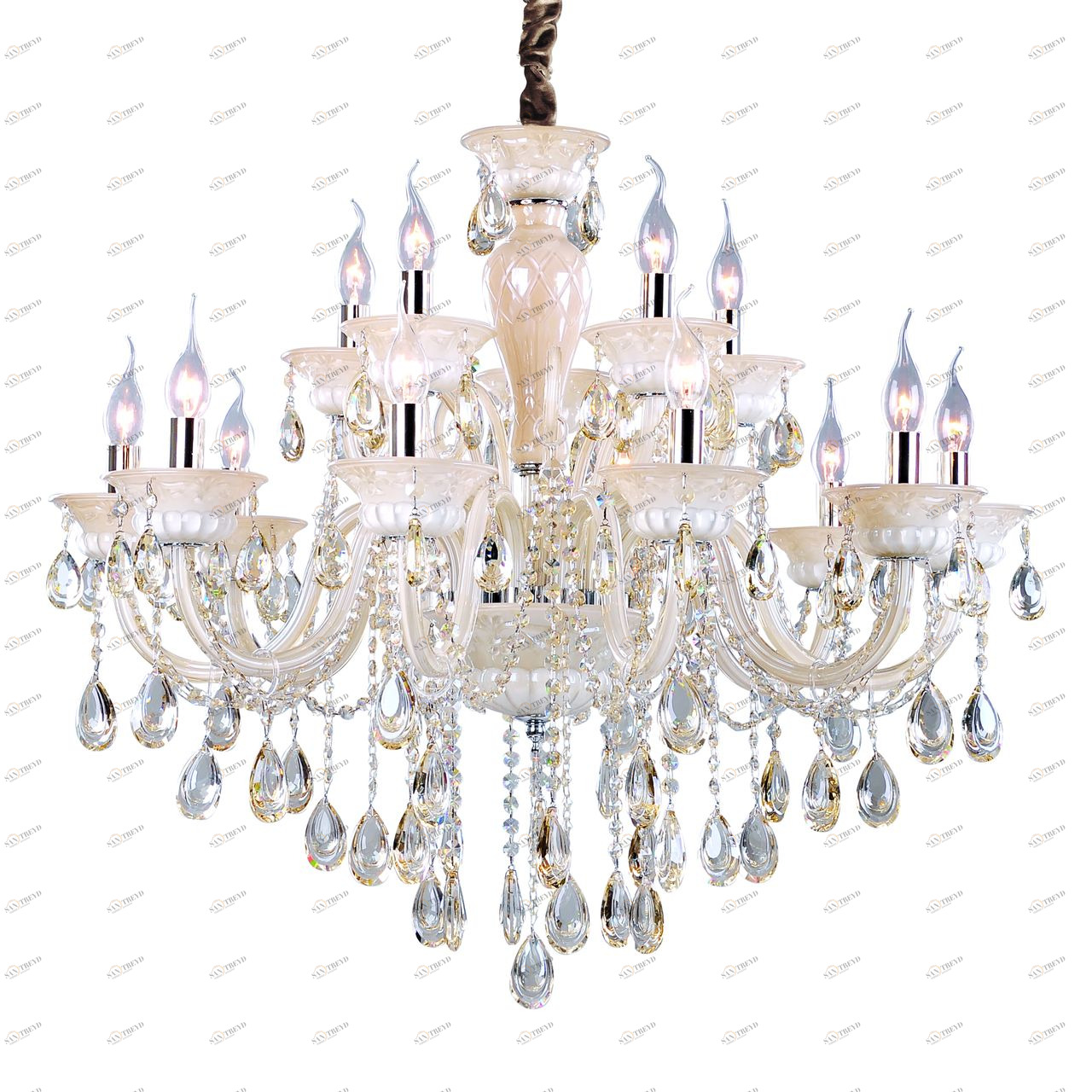 Подвесная люстра ST Luce Principessa SL632.503.15 ST LUCE ДИЗАЙНЕРСКИЕ, PRINCIPESSA 057875 Бежевый 