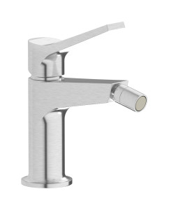 Смеситель для биде на 1 отверстие в комплекте с донным клапаном. WE ARE IB tw312ss Brushed Nickel Twitter