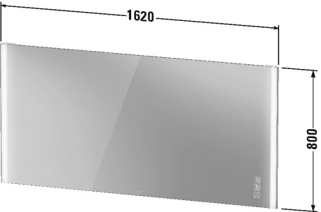 XV70470B1B1 Серии/XViu Зеркало с подсветкой Champagne Matt Duravit - Вид №1