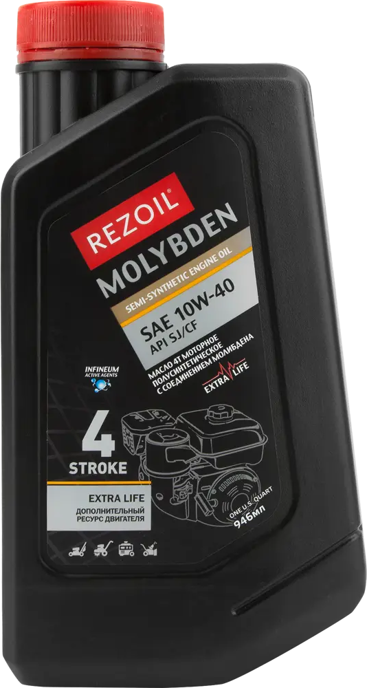 Rezer Моторное масло Molybden 10W-40 полусинтетическое для турбодвигателей 82421061