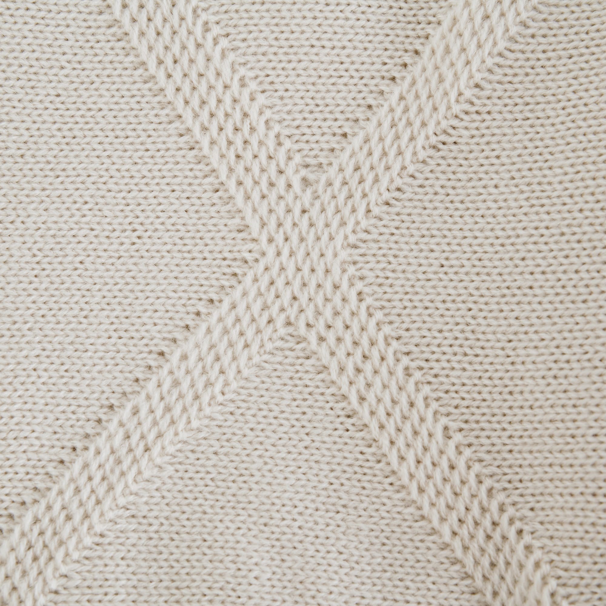 83273946 Плед вязаный 150x200 см акрил цвет экрю Отсутствует Santreyd  - Вид №1