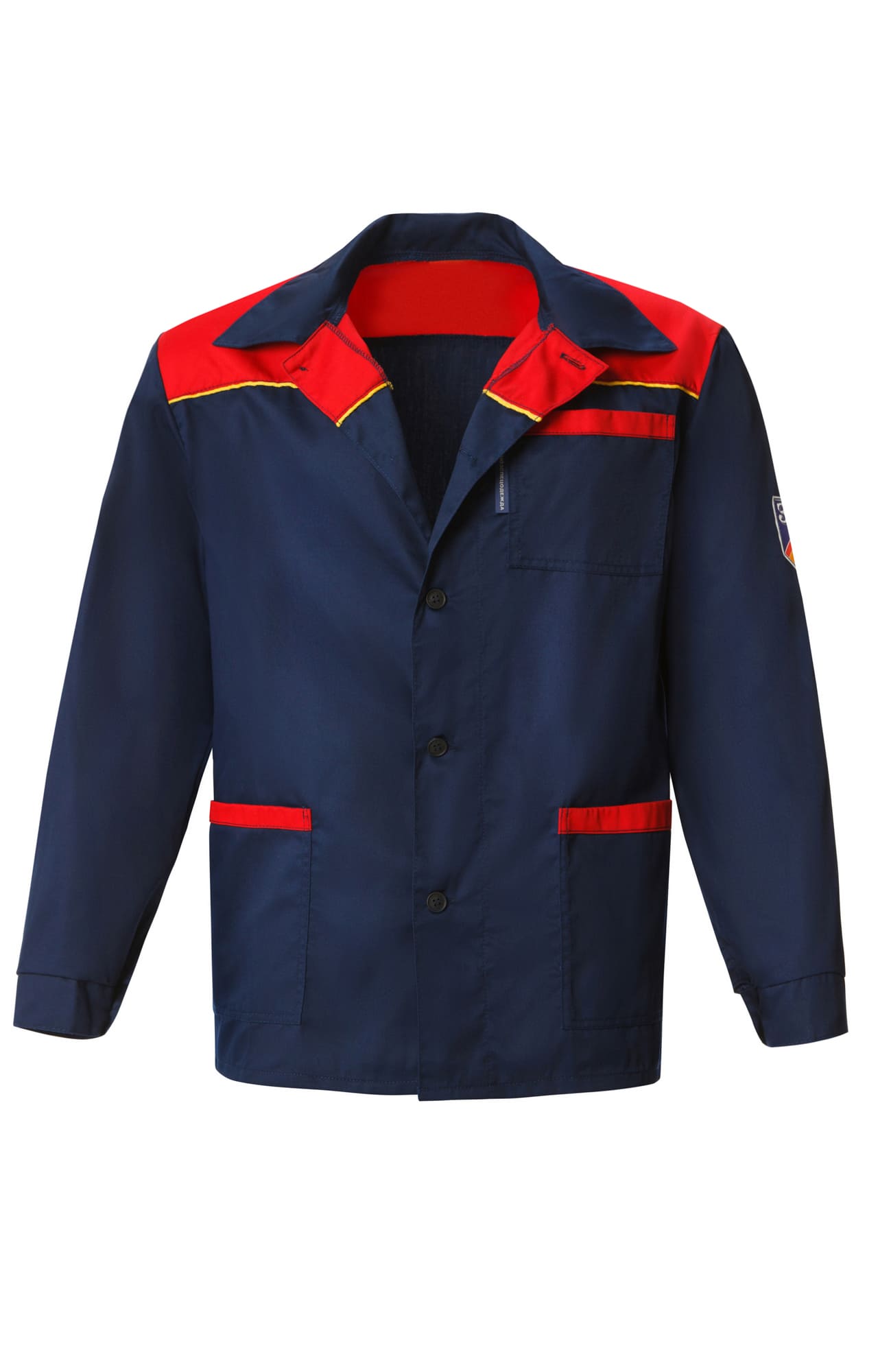 65444 Костюм "Труд" рабочий темно-синий красный  Летняя спецодежда  размер 52-54/182-188  - Вид №3