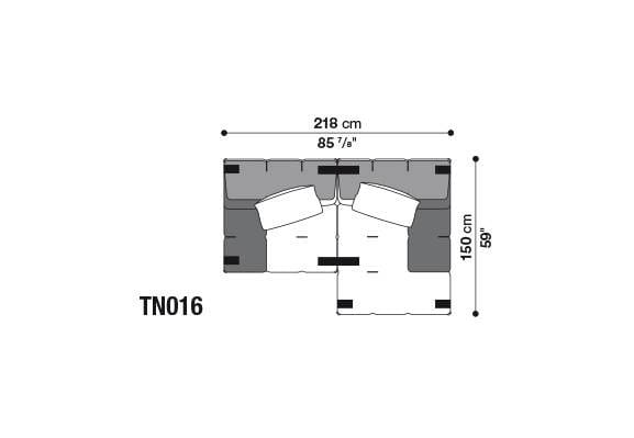 Секционный диван из ткани B&B Italia Tufty-Too ARCH-00095690 - Вид №30