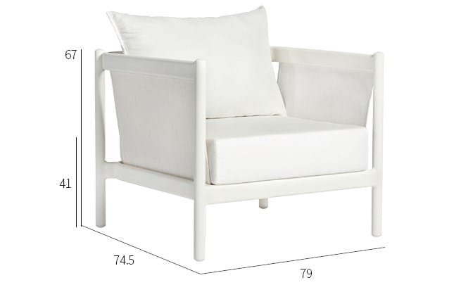 Тканевое садовое кресло с подлокотниками VINEKO Флора ARCH-00065072 - Вид №3