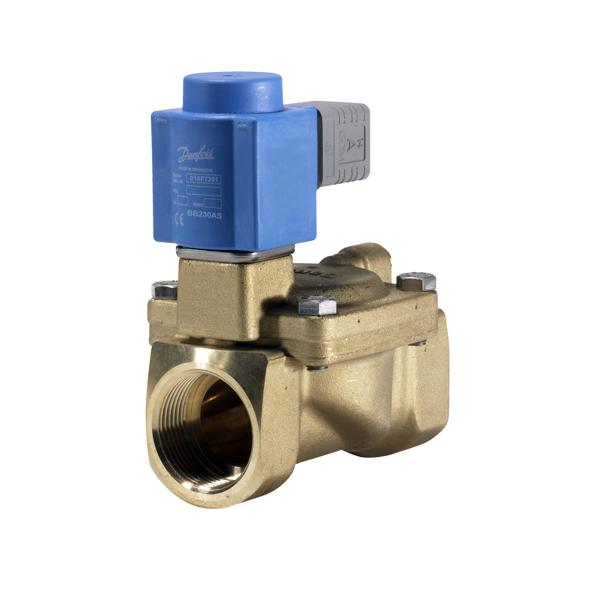 Danfoss EV220B — двухходовые электромагнитные клапаны для общей промышленности Эл.магнитный клапан ДУ40 с катушкой 220В 032U458531  - Вид №42