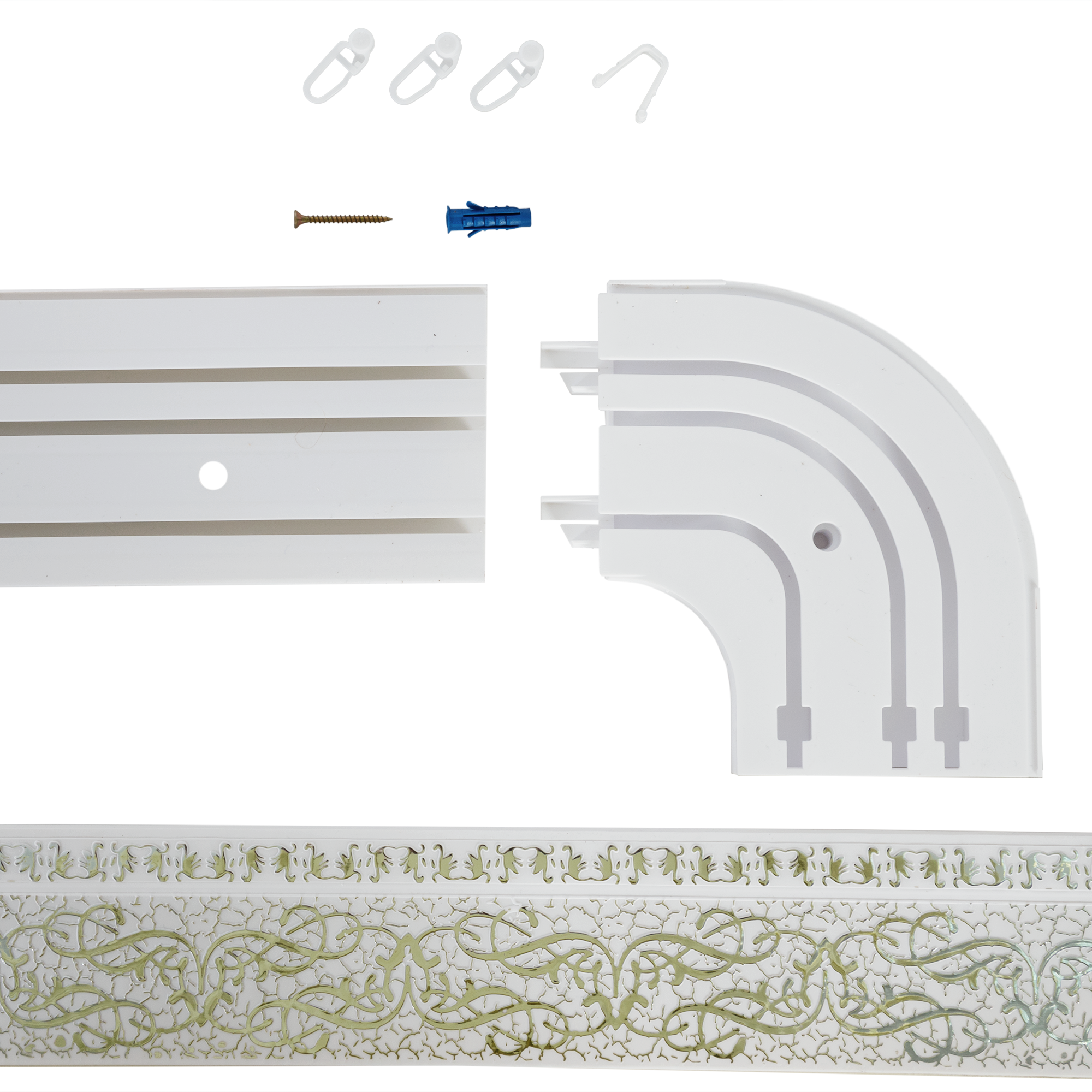 Трехрядный карниз Legrand Прима 300 см для штор 82594945 STLM-0030930 - Вид №2