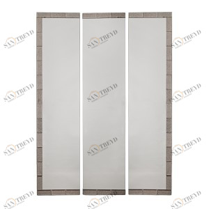 Зеркало прямоугольное настенное серебро -центр PUSHA ДИЗАЙНЕРСКИЕ 062600 Серебро 