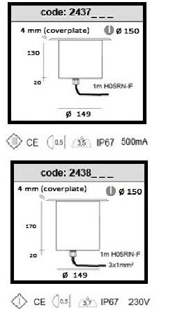 BEL-LIGHTING Напольный светодиодный лестничный светильник Bolas 2437-2438  - Вид №2