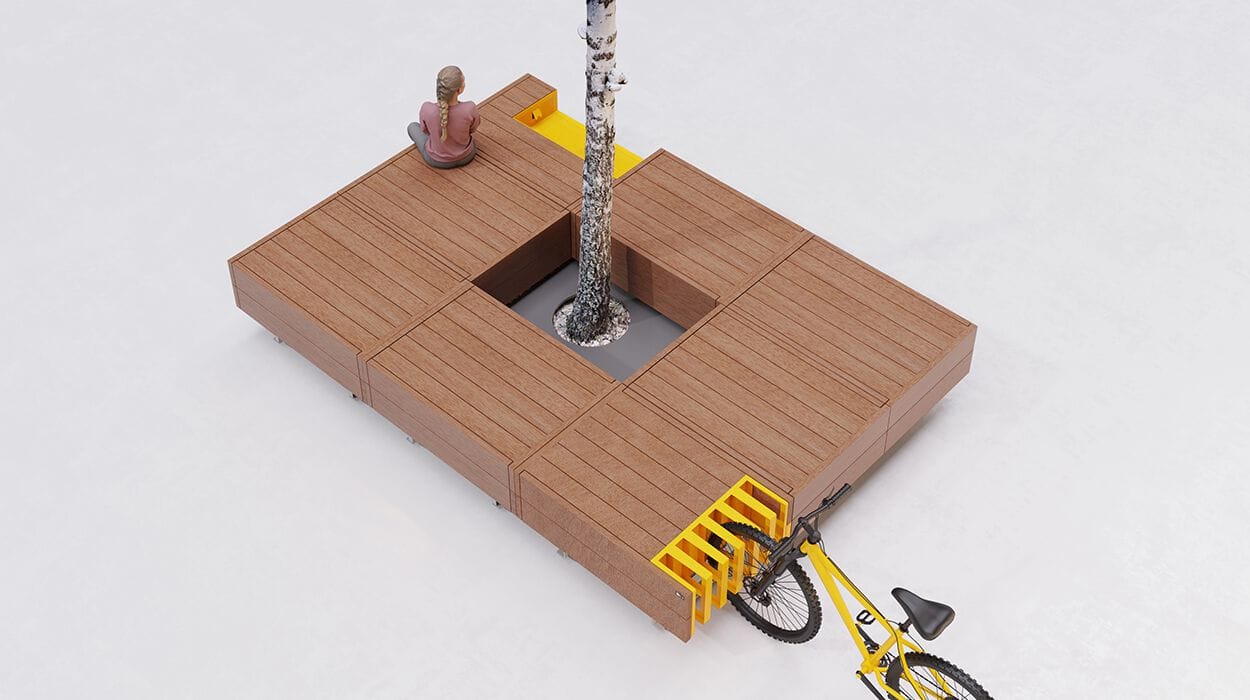 Наружное сиденье из стали и дерева DIMCAR нас ARCH-00055894 - Вид №1