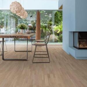 Паркетная доска Haro 4000 Series Top connect Дымчато-Белый Выбеленный Дуб Натур (Гладкая) 2200х180 мм.