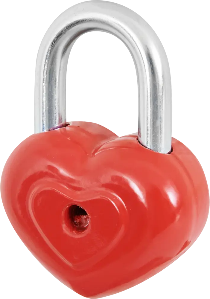 Замок навесной ЧАЗ ВС2-28 в форме сердца для защиты и романтики 85443719