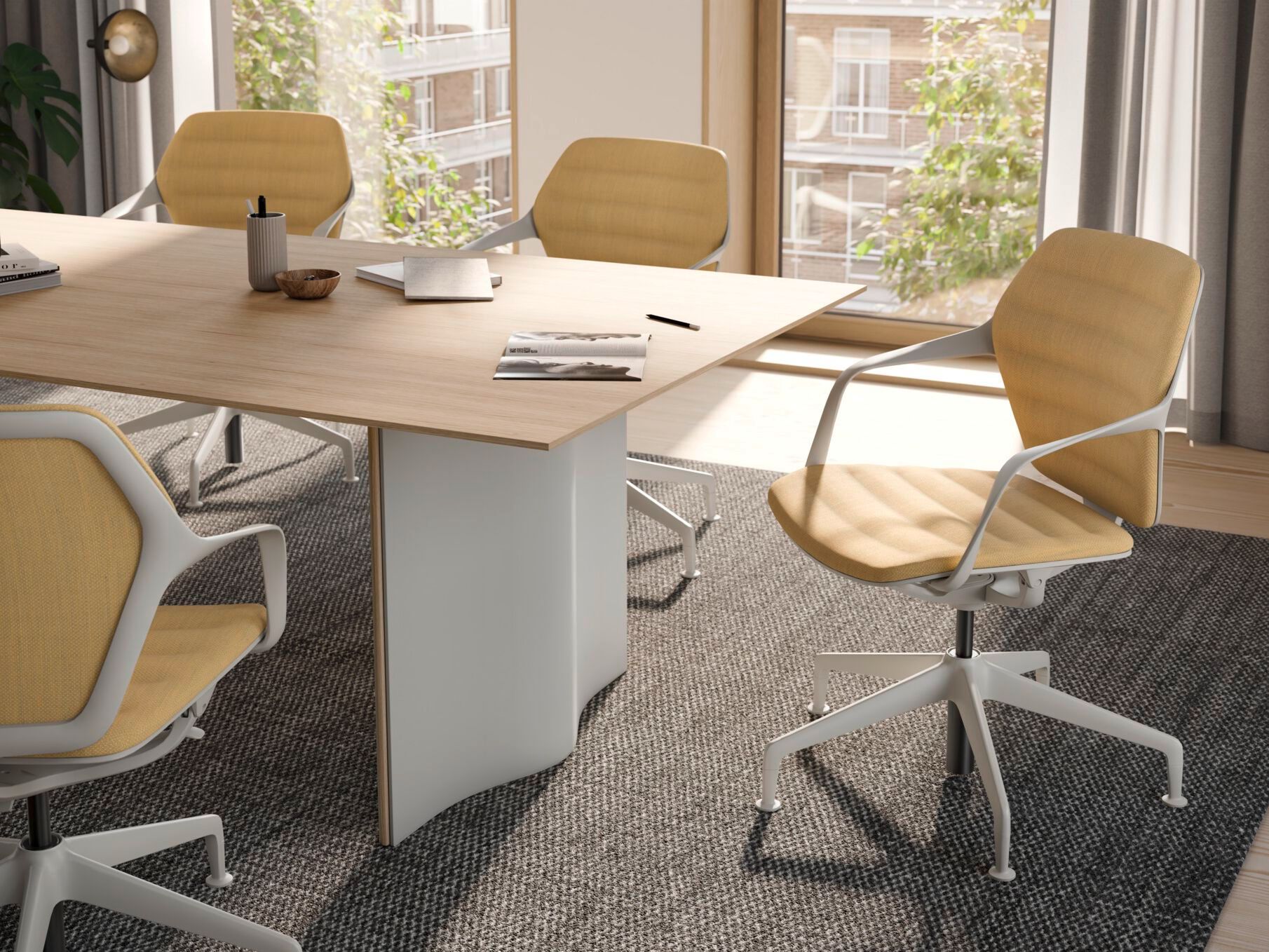 Офисное кресло с мягкой тканью с колесами Brunner ray work ARCH-00020473 - Вид №4