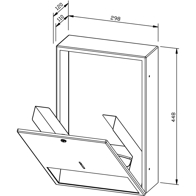 728118 Диспенсер для бумажных полотенец WP112 WAGNER_EWAR A-LINE Wagner Ewar  - Вид №1