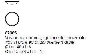Giorgetti Круглый мраморный поднос Gea sun-id-1492890 - Вид №5