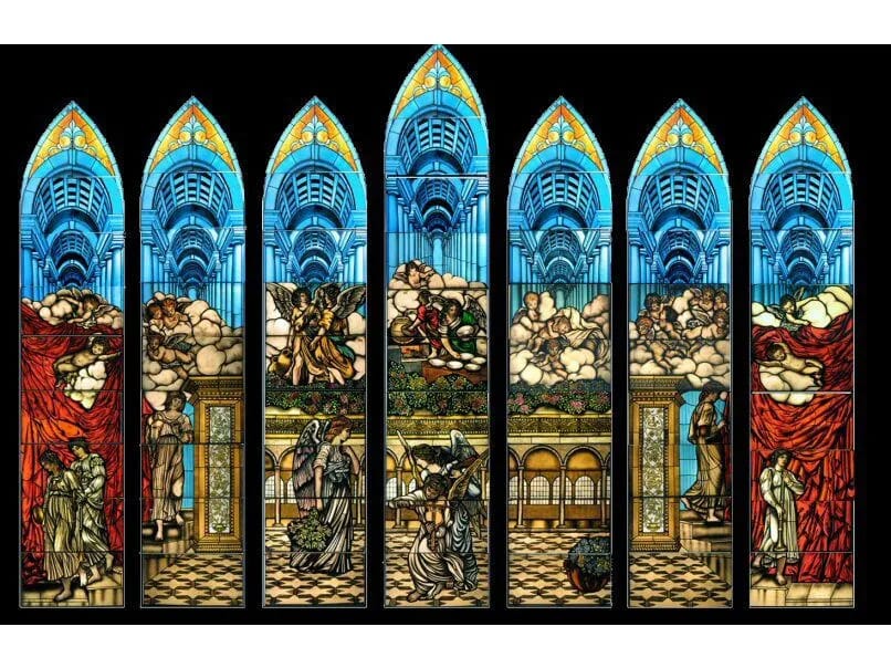 Художественный витраж, окрашенный в гризайль VetrArte VETRATA ARTISTICA DIPINTA A GRISAGLIA ARCH-00151688