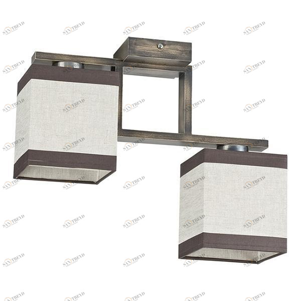 Потолочная люстра TK Lighting 408 Lea Gray 2 TK LIGHTING LEA GRAY 183485 Коричневый 