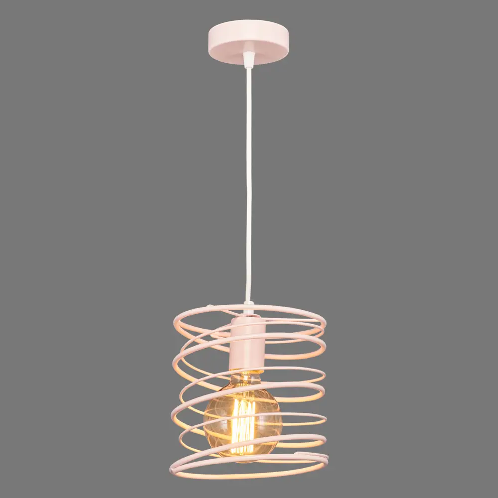 Подвесной светильник Vitaluce Торнадо 1 лампа 3м² Е27 цвет розовый STLM-2069662 - Вид №2