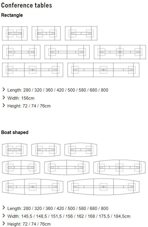 BENE Прямоугольный стол для совещаний P2 sun-id-1389274 - Вид №7