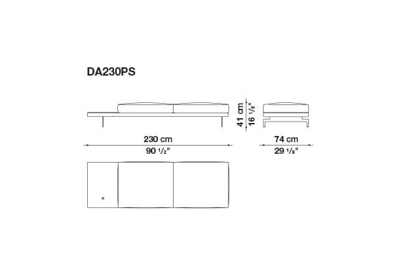 3-местный тканевый диван с полуостровом B&B Italia док ARCH-00061121 - Вид №75