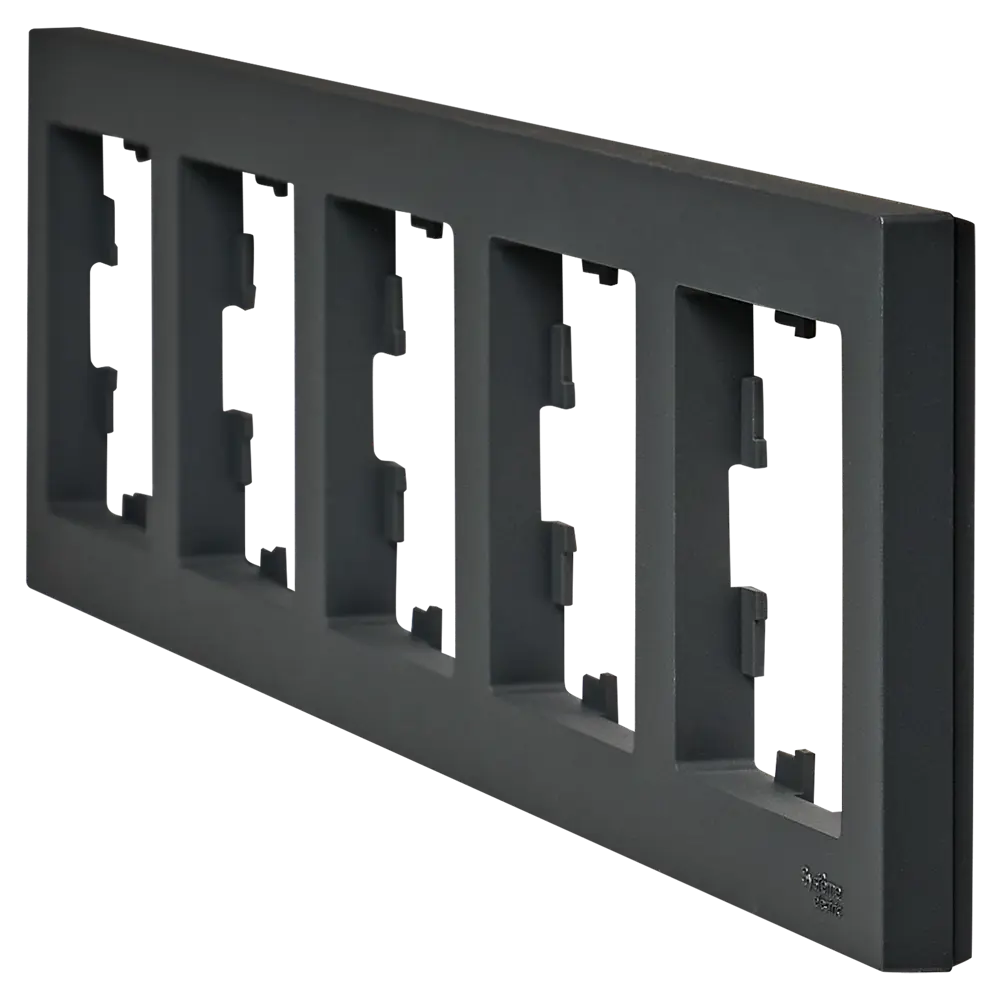 Рамка Systeme Electric AtlasDesign 5 постов цвет базальт STLM-2015391 - Вид №2
